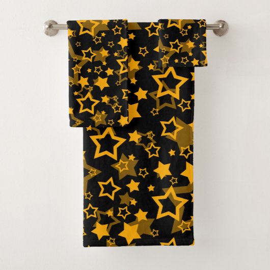 Étoiles Jaune Doré Pailleté Design