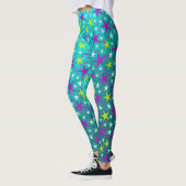 étoiles Leggings rétro modernes élégants (Gauche)