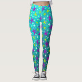 étoiles Leggings rétro modernes élégants (Devant)