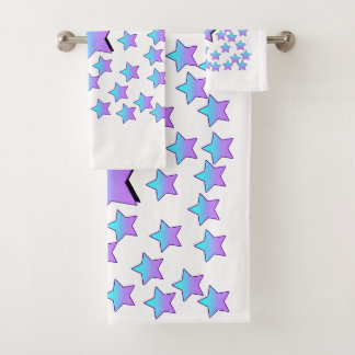 Étoiles Mélangées Violet + Bleu