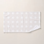 Étoiles Motif minimaliste doux Beige Neutre (Serviette à main)
