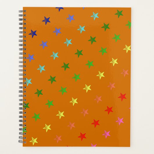 Étoiles multicolores en Crayon (Devant)