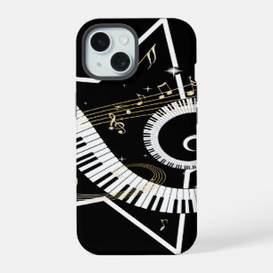 Étoiles musicales notes dorées