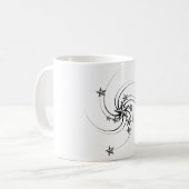 Étoiles nautiques tourbillonnant Mug (Devant gauche)