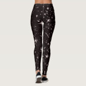 étoiles noir leggings de nuit (Dos)