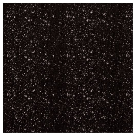 étoiles noir nuit blanc tissu (Échantillon)