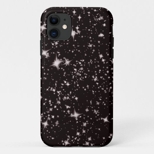 étoiles noir nuit coque iphone (Dos)