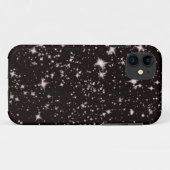 étoiles noir nuit coque iphone (Dos (Horizontal))