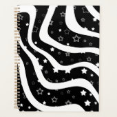 Étoiles noires et blanches sur des lignes  (Devant)