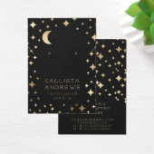 Etoiles Noires Or Lune Écran de collier d'oreille (Bureau)