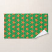 Étoiles oranges (Serviette à main)