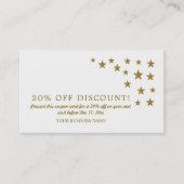 Étoiles Parties scintillant Or, bon de réduction (Devant)