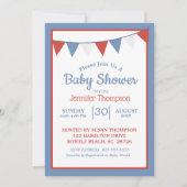 Étoiles patriotiques Baby shower neutre Invitation (Devant)