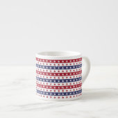 Étoiles patriotiques Espresso Mug (Devant droit)