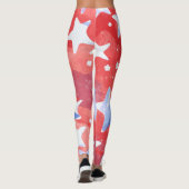Étoiles patriotiques Leggings pour 4 juillet (Dos)