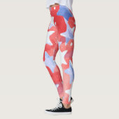 Étoiles patriotiques Leggings pour 4 juillet (Gauche)