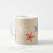 Étoiles patriotiques Mug (Devant gauche)