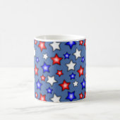 Étoiles Patriotiques - Mug Café Bleu (Centre)