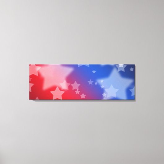 Étoiles patriotiques toile enveloppée Imprimer (Recto)