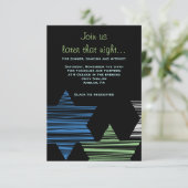 ÉTOILES QUI INTERSECT Barre Bat mitzvah carte (Debout devant)