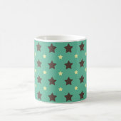 * Etoiles rétro de nuits turquoise* Mug (Centre)