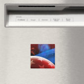 Étoiles Rouges Blanches Bleues et Magnet de Feu d' (In Situ (Lave-vaisselle))