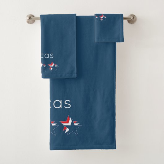 Étoiles rouges blanches et bleues (En situation)