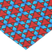 étoiles rouges rubis sur nappe arrière - plan turq (Angle)