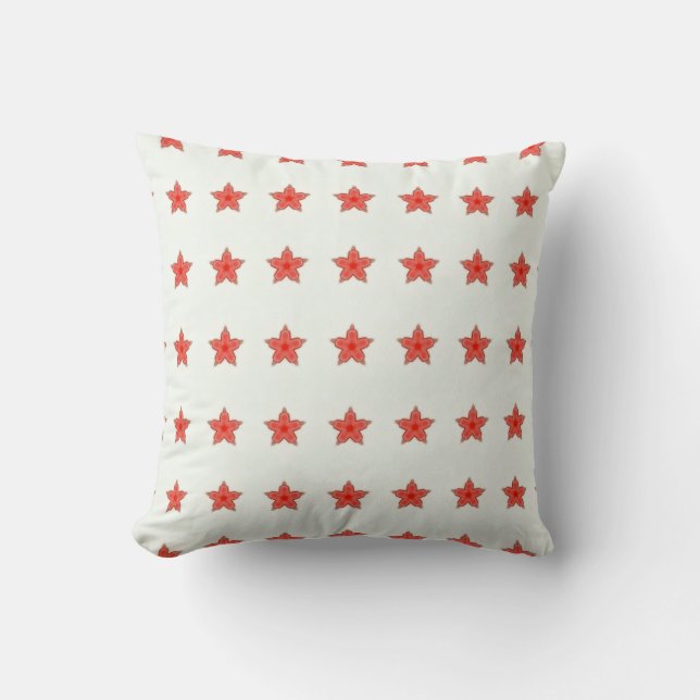 étoiles rouges sur coussin blanc (Recto)