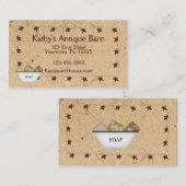 Étoiles rouillées et Carte de visite de savon (Devant / Derrière)