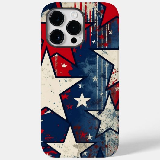 Étoiles rustiques et rayures coque iphone patrioti (Verso)