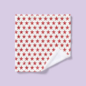 Étoiles scintillantes rouges (Gant de toilette)