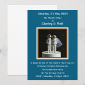 Étoiles spatiales de l'astronaute faire-part de ma (Devant / Derrière)