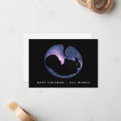 Étoiles spirituelles Faire-part de grossesse de bé (Devant/Arrière en situation)