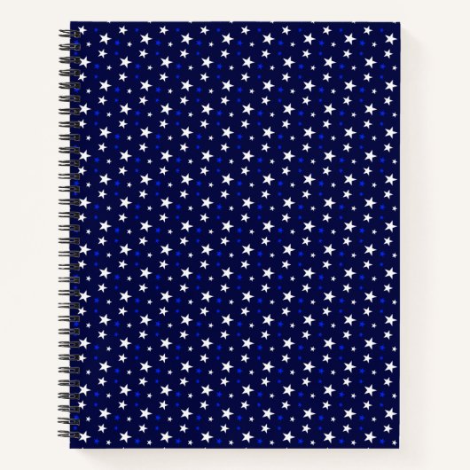 Étoiles sur cahier bleu marine (Devant)