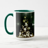 Étoiles sur Noël Arbre nuit Ciel Combo Mug (Gauche)