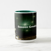 Étoiles sur Noël Arbre nuit Ciel Combo Mug (Centre)