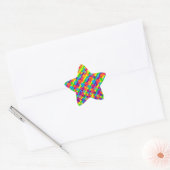 Étoiles sur Stickers en forme étoile (Enveloppe)