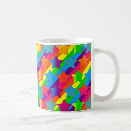 Étoiles sur Stripes CAFÉ MUG (Droite)