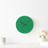 Étoiles vertes Horloge murale (Maison)