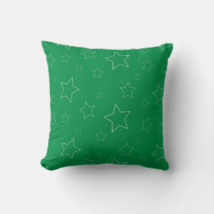 Étoiles vertes Lance Oreiller