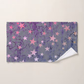 Étoiles Vintage sur Fond Bleu (Serviette à main)