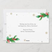 Étoiles violettes modernes Joyeux Cartes photos de (Dos)