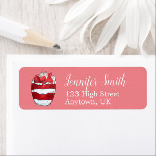 Eton Mess Strawberry Meringue UK Britse dessert Etiket