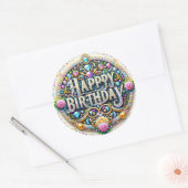 Étonnant autocollant d'anniversaire (Enveloppe)