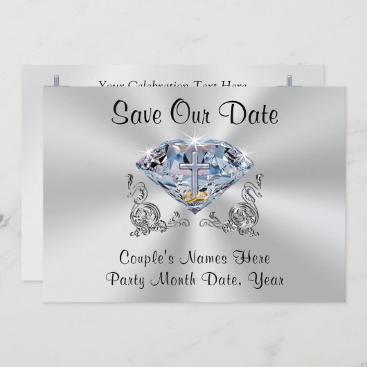 Étonnant Christian Enregistrer les cartes de dates (Devant / Derrière)