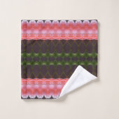 Étonnant dans la prune et le corail (Gant de toilette)