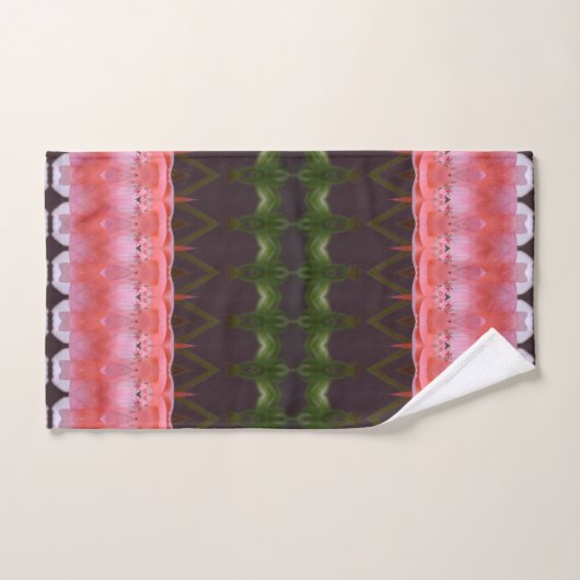 Étonnant dans la prune et le corail (Serviette à main)