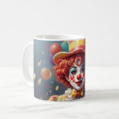 Étonnant Monogramme Personnalisé Mug Clown (Devant gauche)