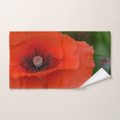 Étonnant Poppy rouge (Serviette à main)